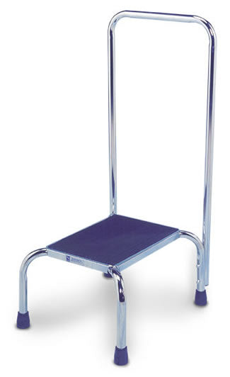 Safety Step-on Stool w. Chrome Handrail (Pack of 2)