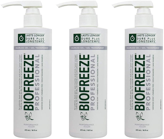 Biofreeze Professional - 16 OZ Pump (Pack of 3)